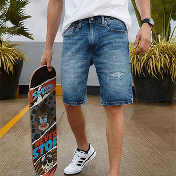 https://newfitz.com/products/men-blue-washed-distressed-denim-shorts
