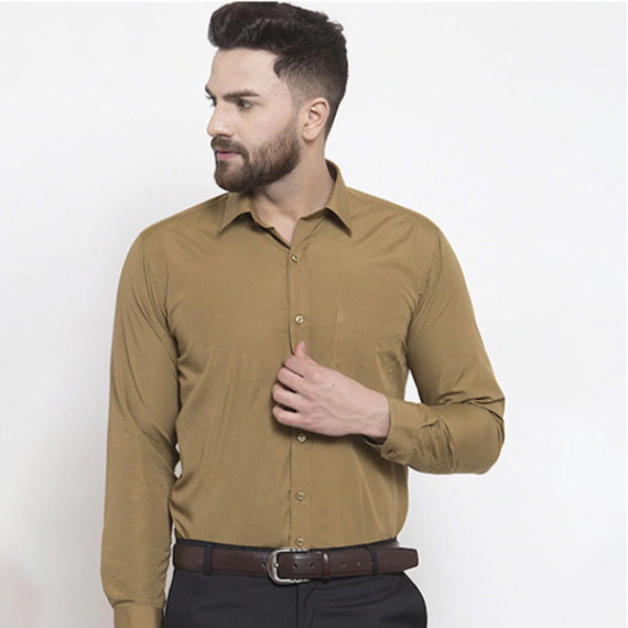 https://newfitz.com/products/men-khaki-slim-fit-solid-formal-shirt