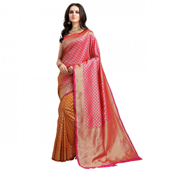 https://newfitz.com/products/pink-mustard-yellow-ethnic-motifs-woven-design-half-half-kanjeevaram-saree